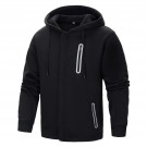 Zacca Hoodies for Men Casual Long Sleeve Mens Zip up Hoodies Hooded Fleece Sweatshirts with Pocket