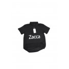 Zacca Womens Polo Shirts Short Sleeve Button Lapel Collared Summer Tops Business Casual Basic Tees Black Color